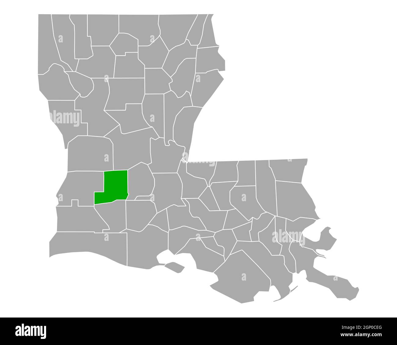 Map of Allen in Louisiana Stock Photo Alamy