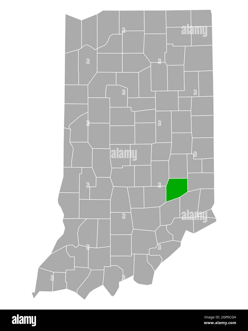 Map of Decatur in Indiana Stock Photo Alamy