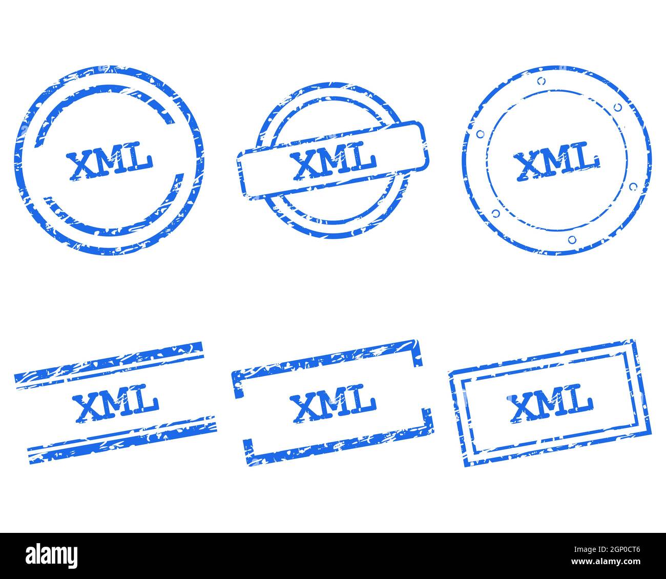 Xml stamps Stock Photo
