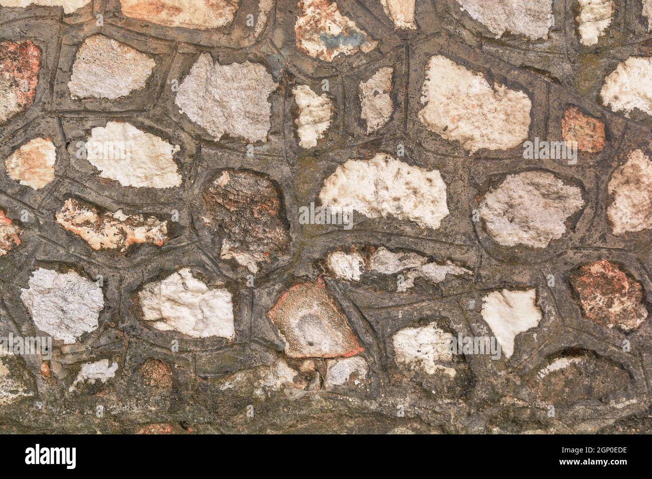Tiled stone wall, background and texture Stock Photo - Alamy