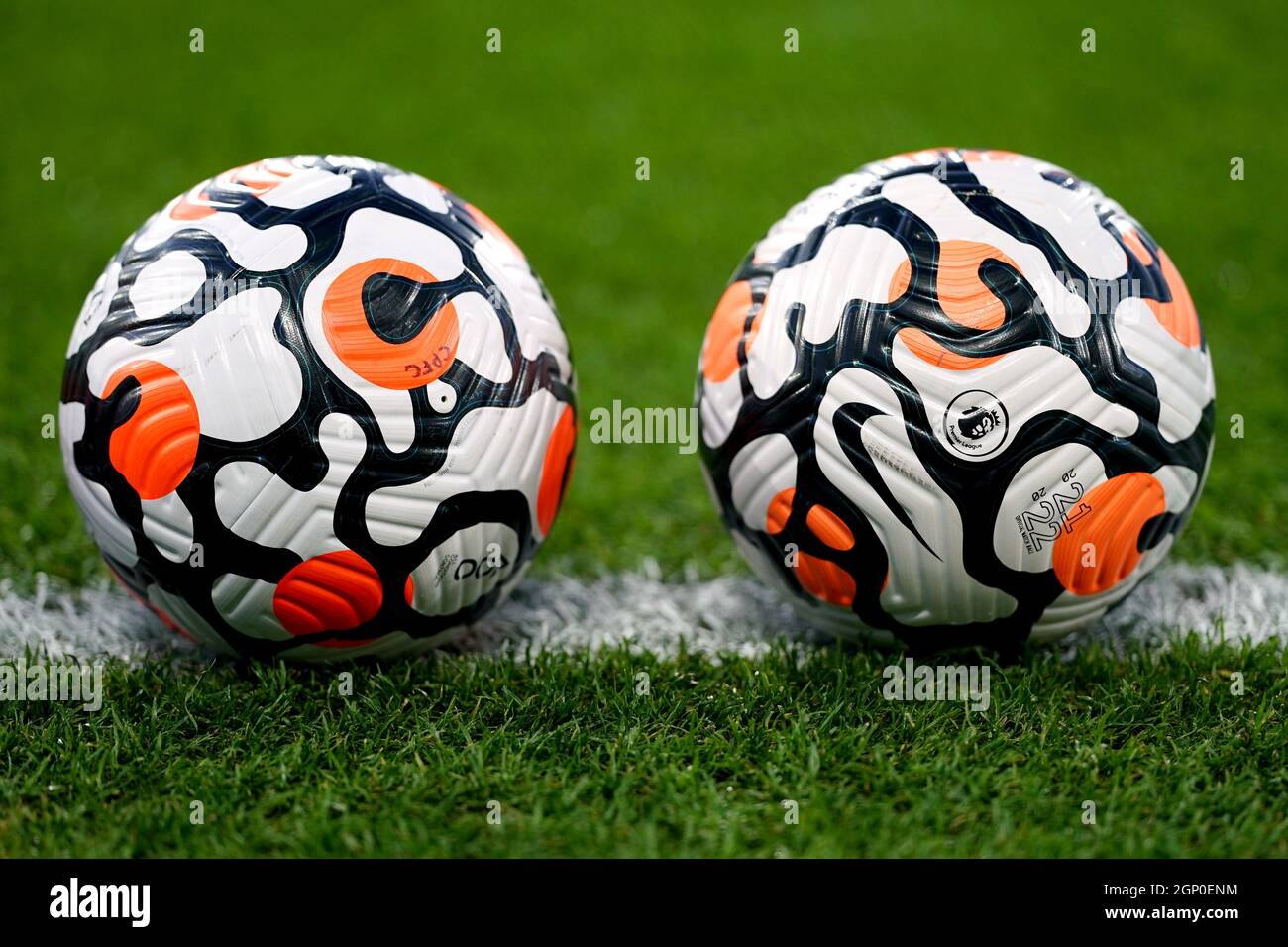 Nike AerowSculpt balls during the Premier League match at Selhurst Park,  London. Picture date: Monday September 27, 2021 Stock Photo - Alamy