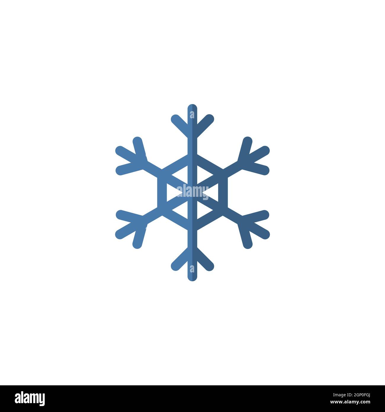 Snowflake. Flat icon. Isolated weather vector illustration Stock Vector