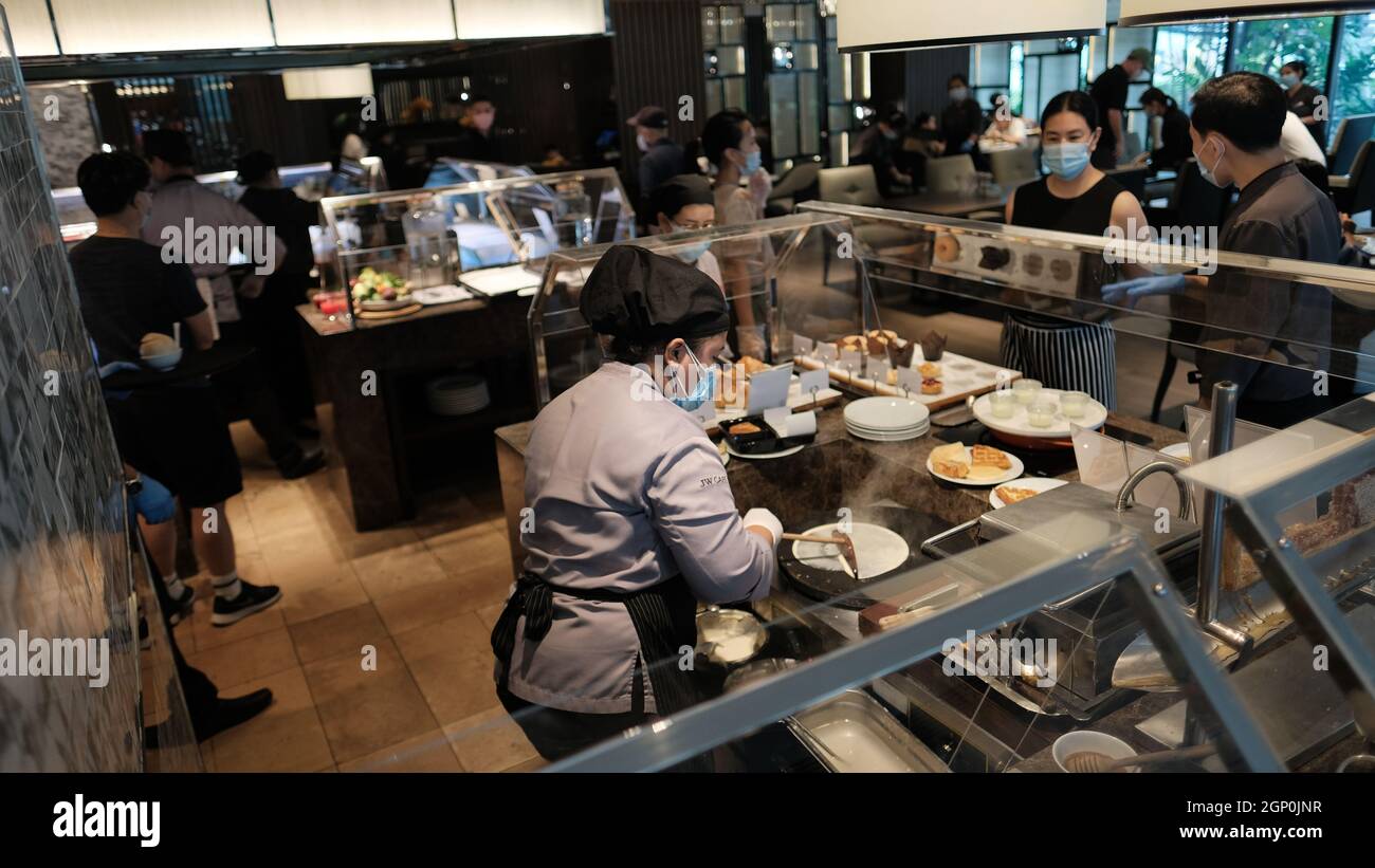 Bakery Section at Five Star Hotel Breakfast Buffet Stock Photo Alamy