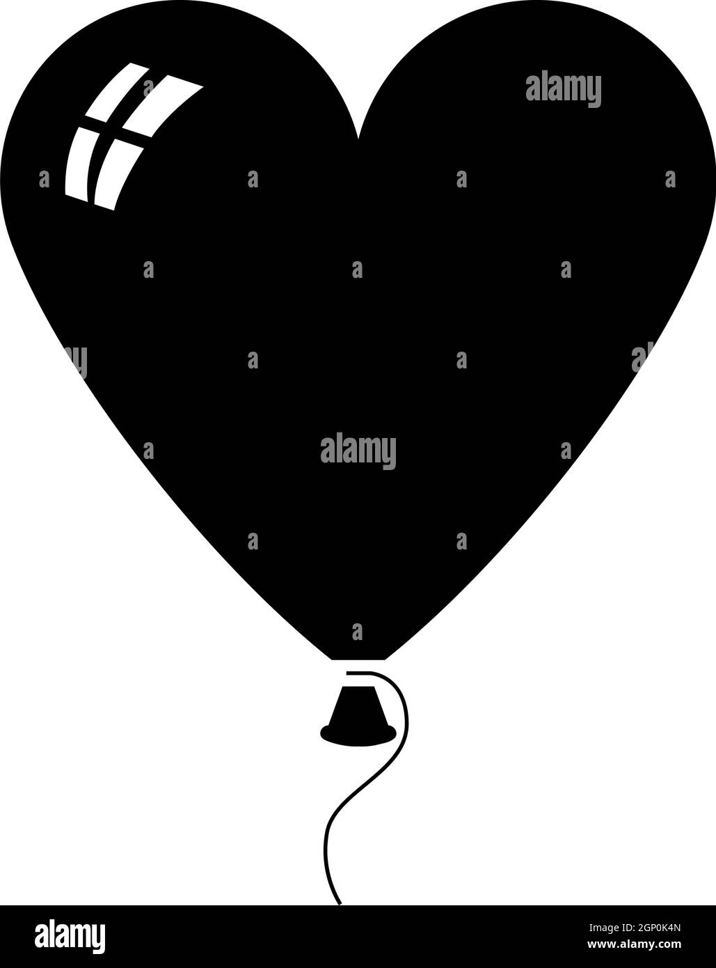 Heart Shape Balloon Icon Stock Vector Image & Art - Alamy