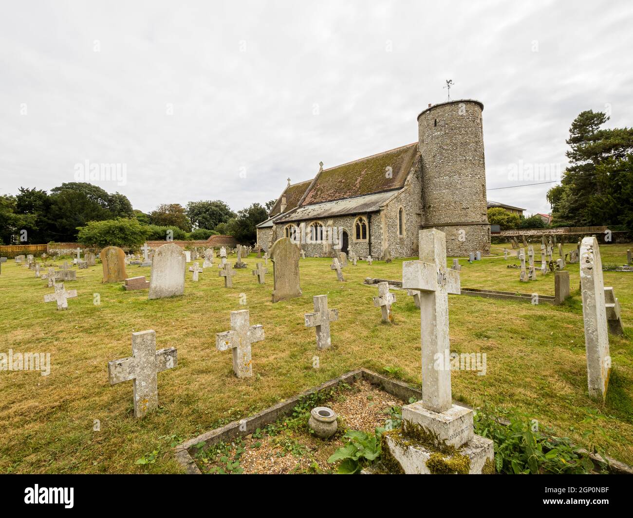 St Mary's Church in Burnham Deepdale, Norfolk, England Stock Photo