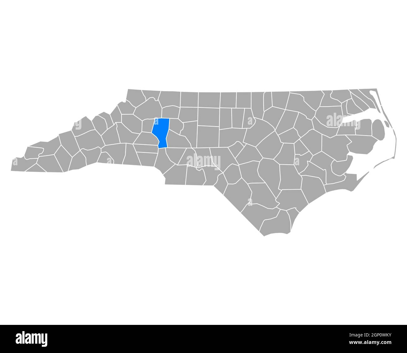 Map of Iredell in North Carolina Stock Photo Alamy