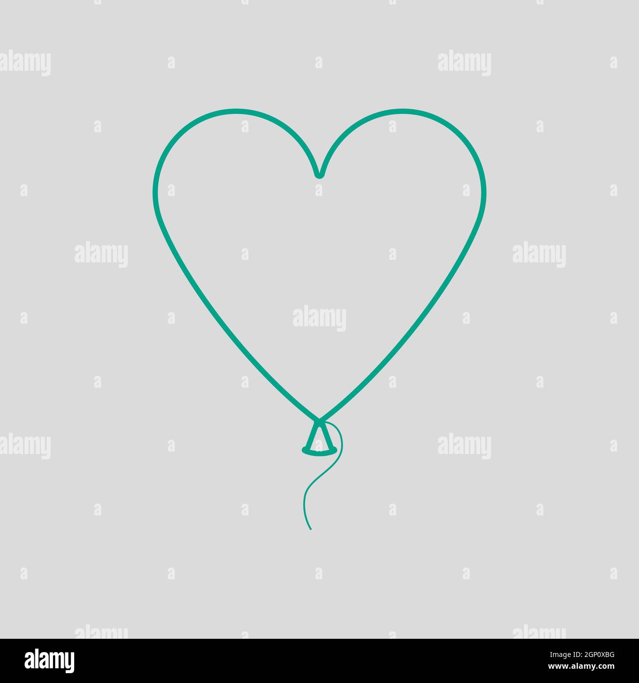 Heart Shape Balloon Icon Stock Vector Image & Art - Alamy