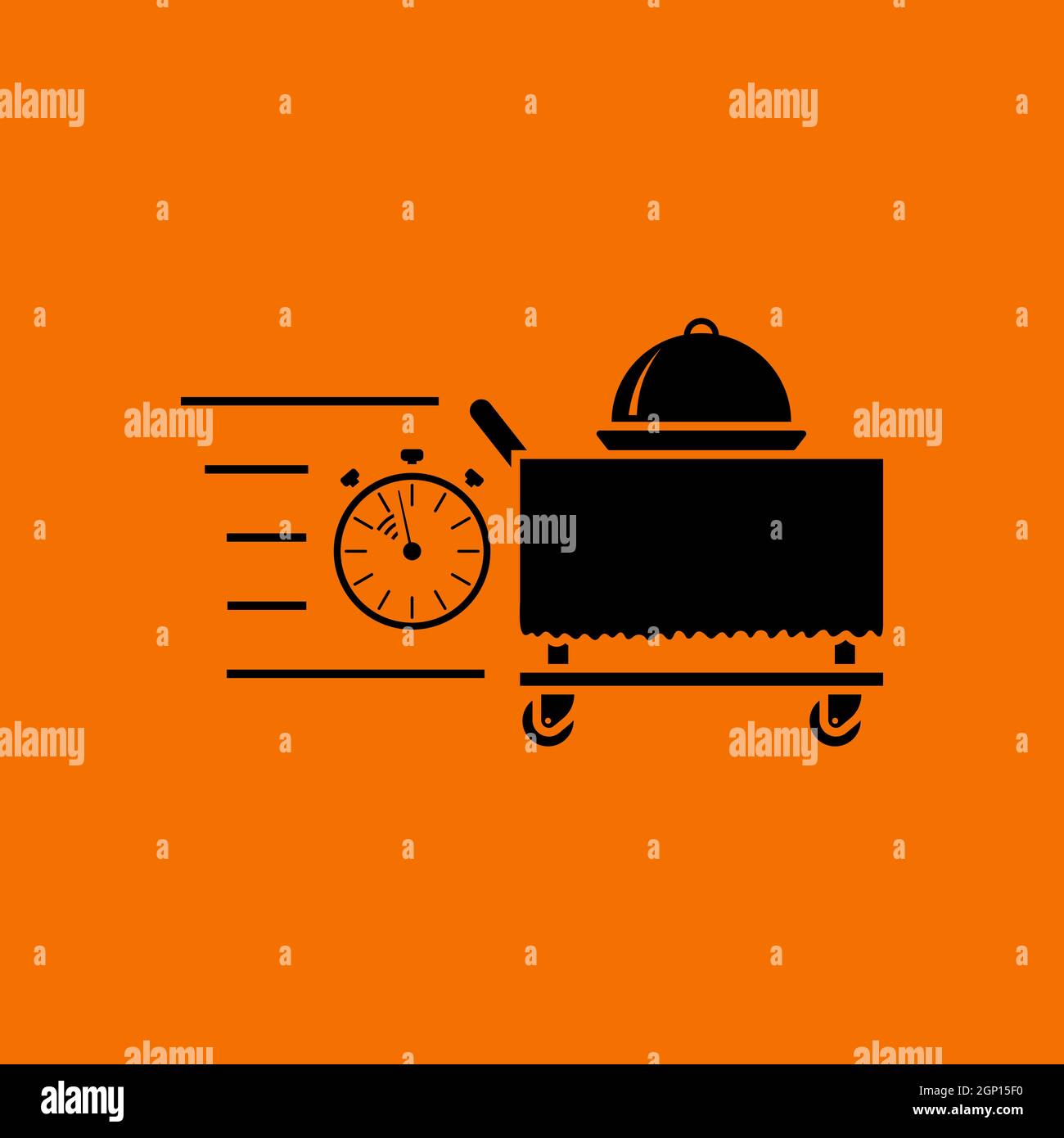 Fast Room Service Icon Stock Vector