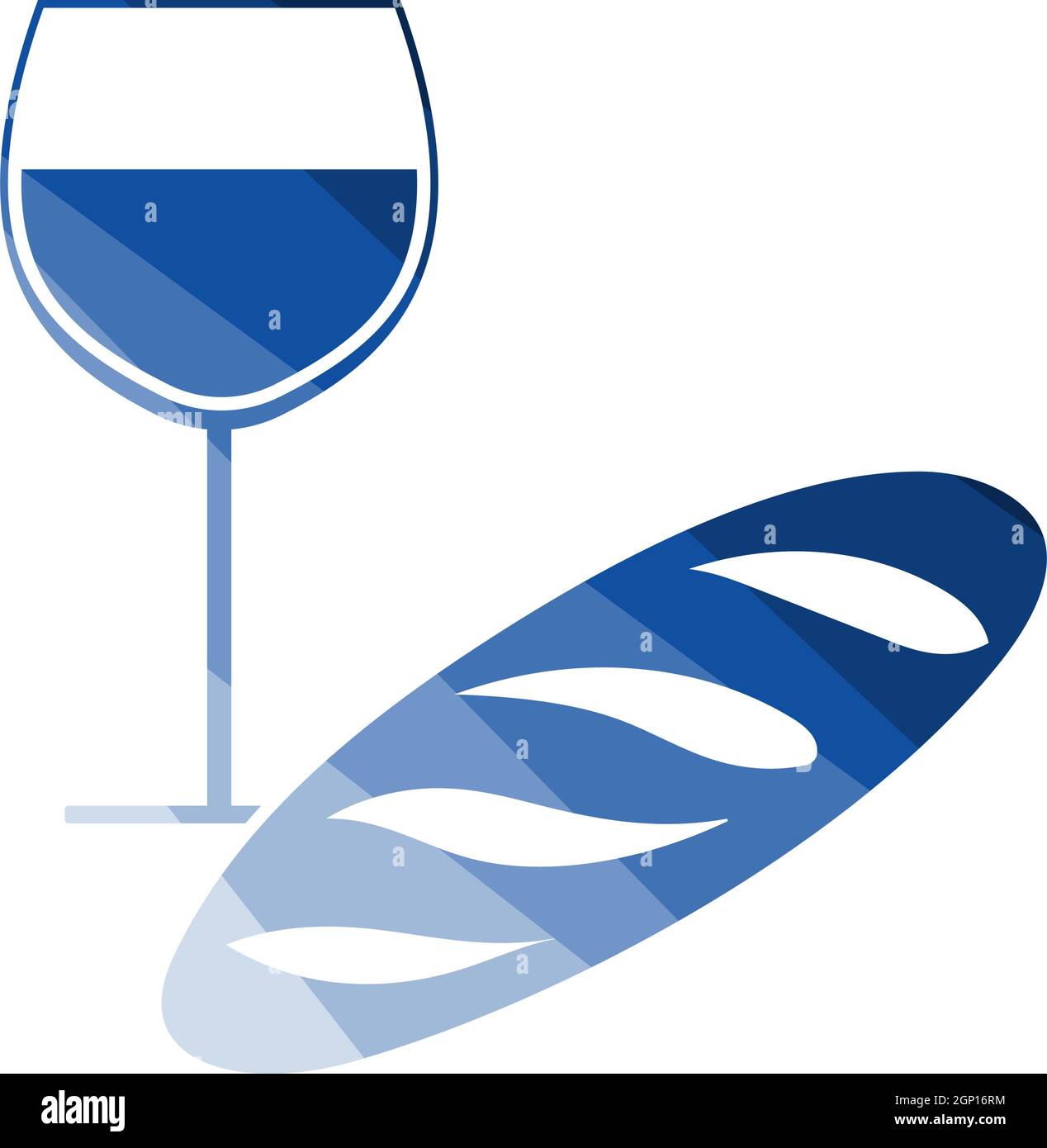 Easter Wine And Bread Icon Stock Vector