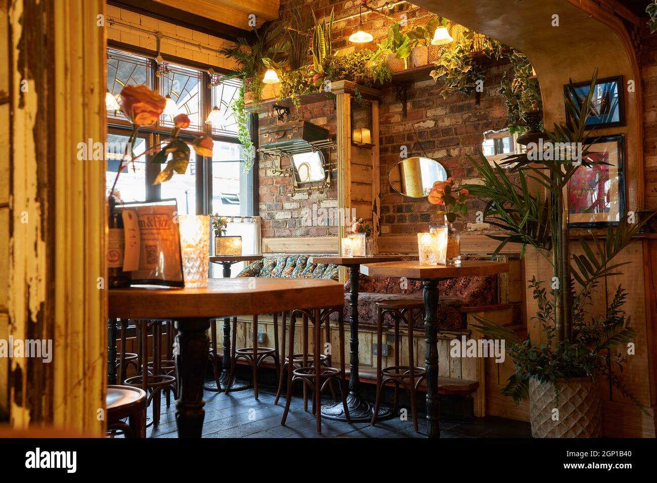 Coffee Barker, Cardiff. A retrostyled coffee shop in The Castle Arcade