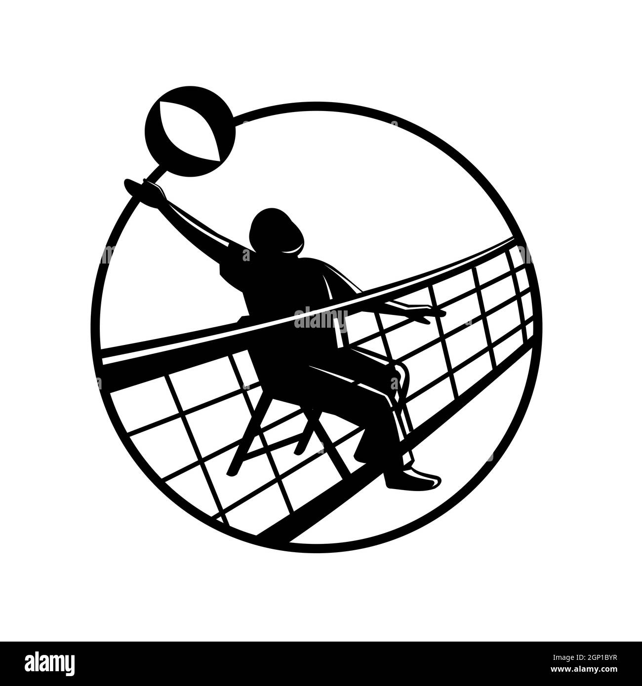 Chair volleyball Black and White Stock Photos & Images - Alamy