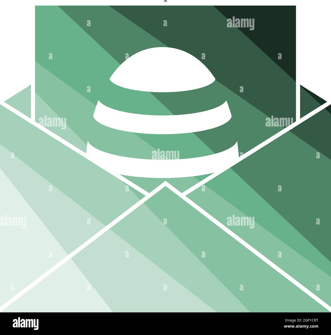 Envelop With Easter Egg Icon Stock Vector