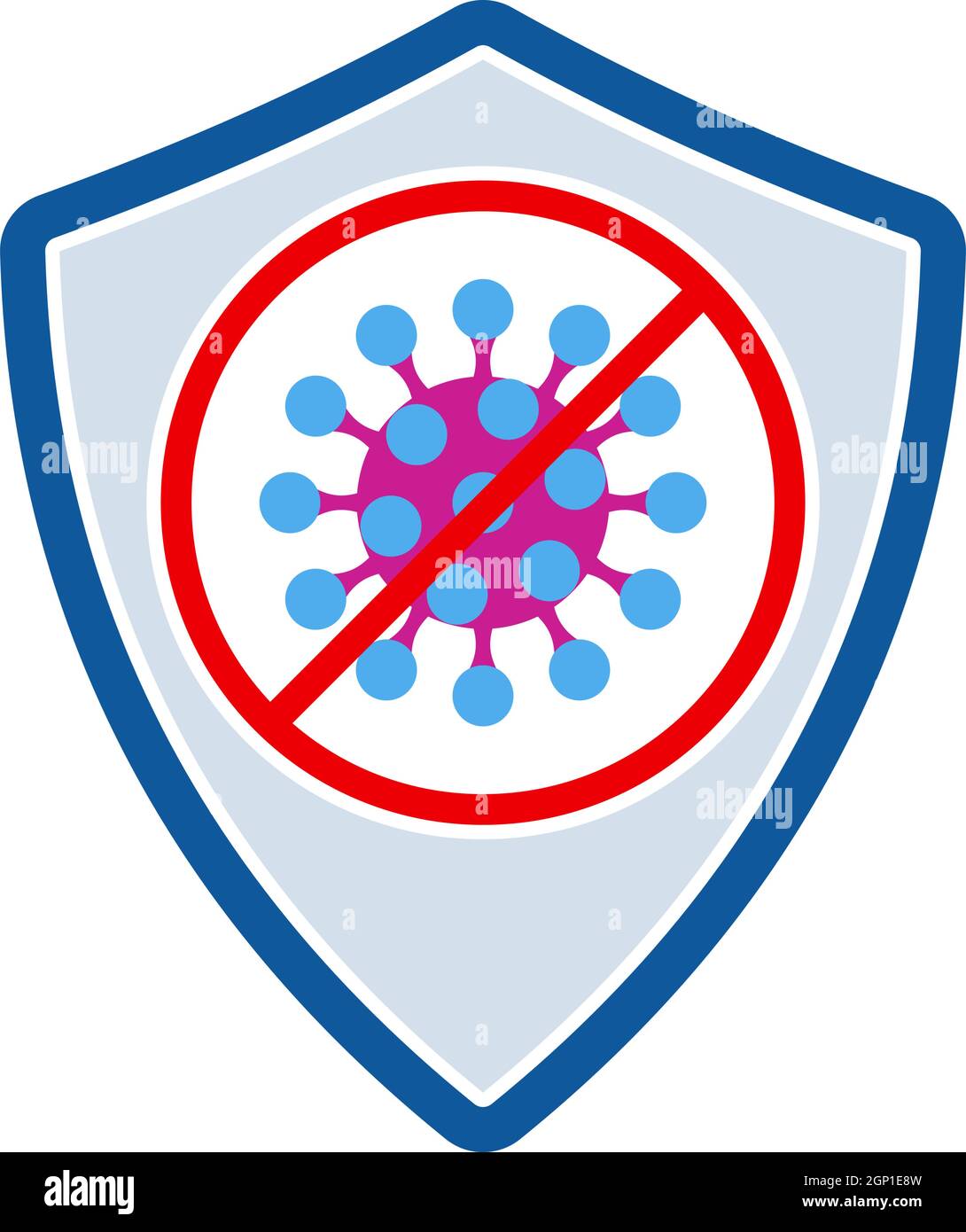 Shield From Coronavirus Icon Stock Vector