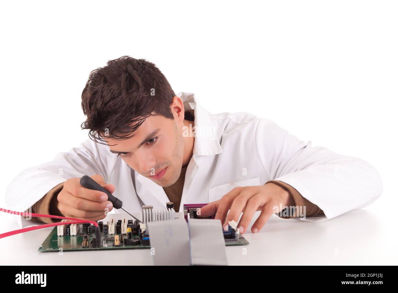 Computer Engineer Passion Happy and successful young computer engineer Stock Photo - Alamy