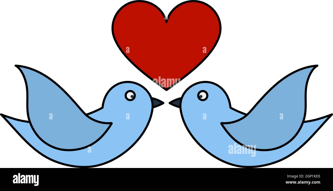 Dove With Heart Icon Stock Vector