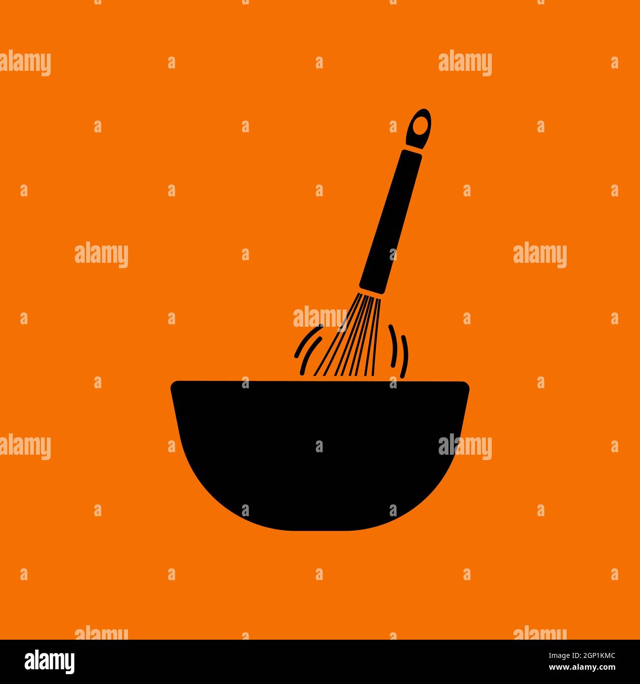 Corolla Mixing In Bowl Icon Stock Vector