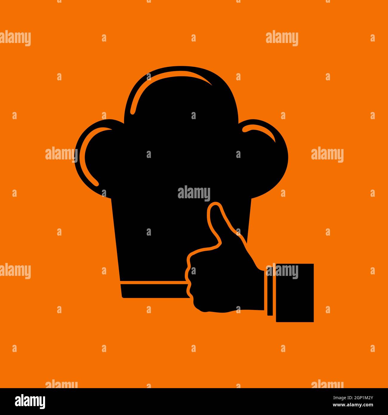 Thumb Up To Chef Icon Stock Vector