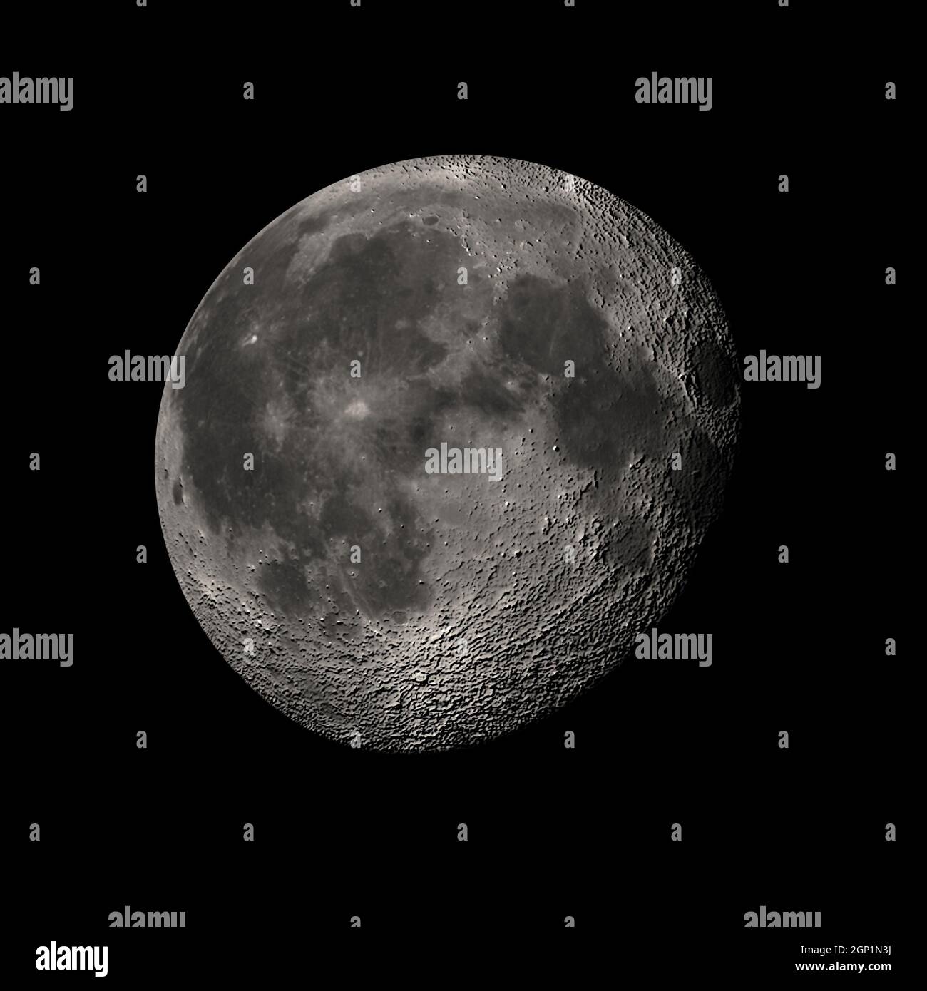 Moon, isolated over black Stock Photo - Alamy