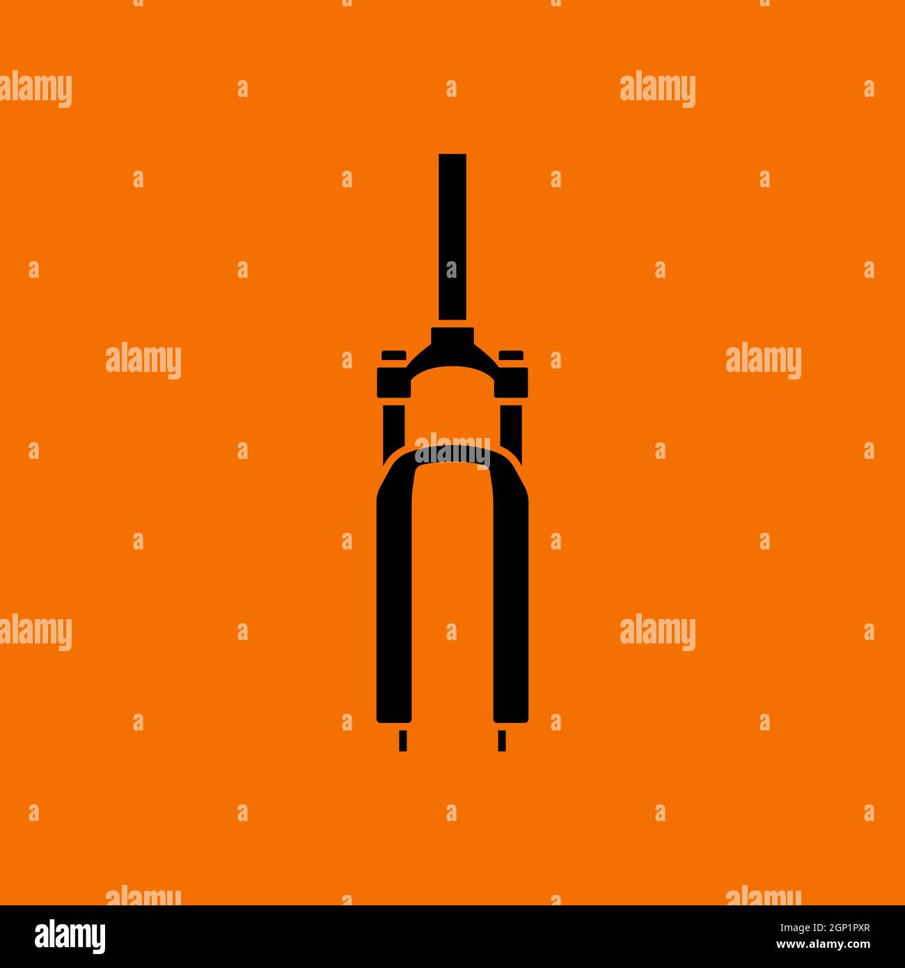 Bike Fork Icon Stock Vector