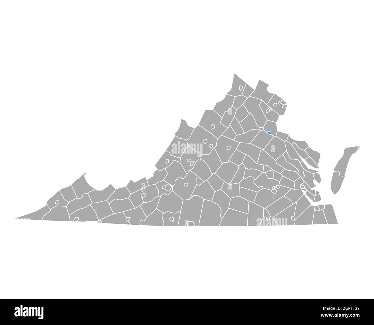 Map of Fredericksburg in Virginia Stock Photo Alamy
