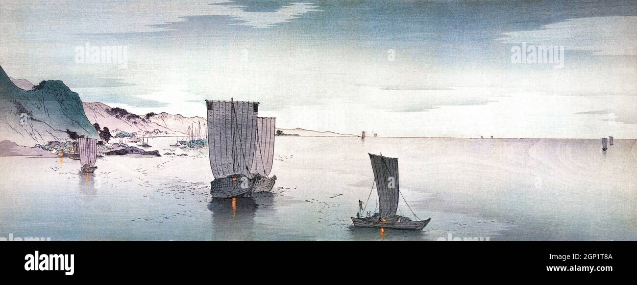 Japanese sea painting hi-res stock photography and images - Alamy