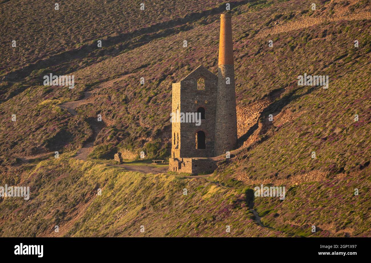 Towanroath Engine House at Chapel Porth Cornwall Stock Photo