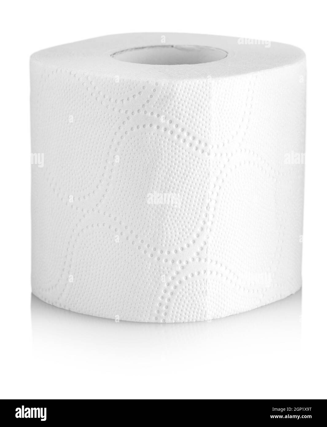 Roll of toilet paper or tissue isolated on white Stock Photo Alamy