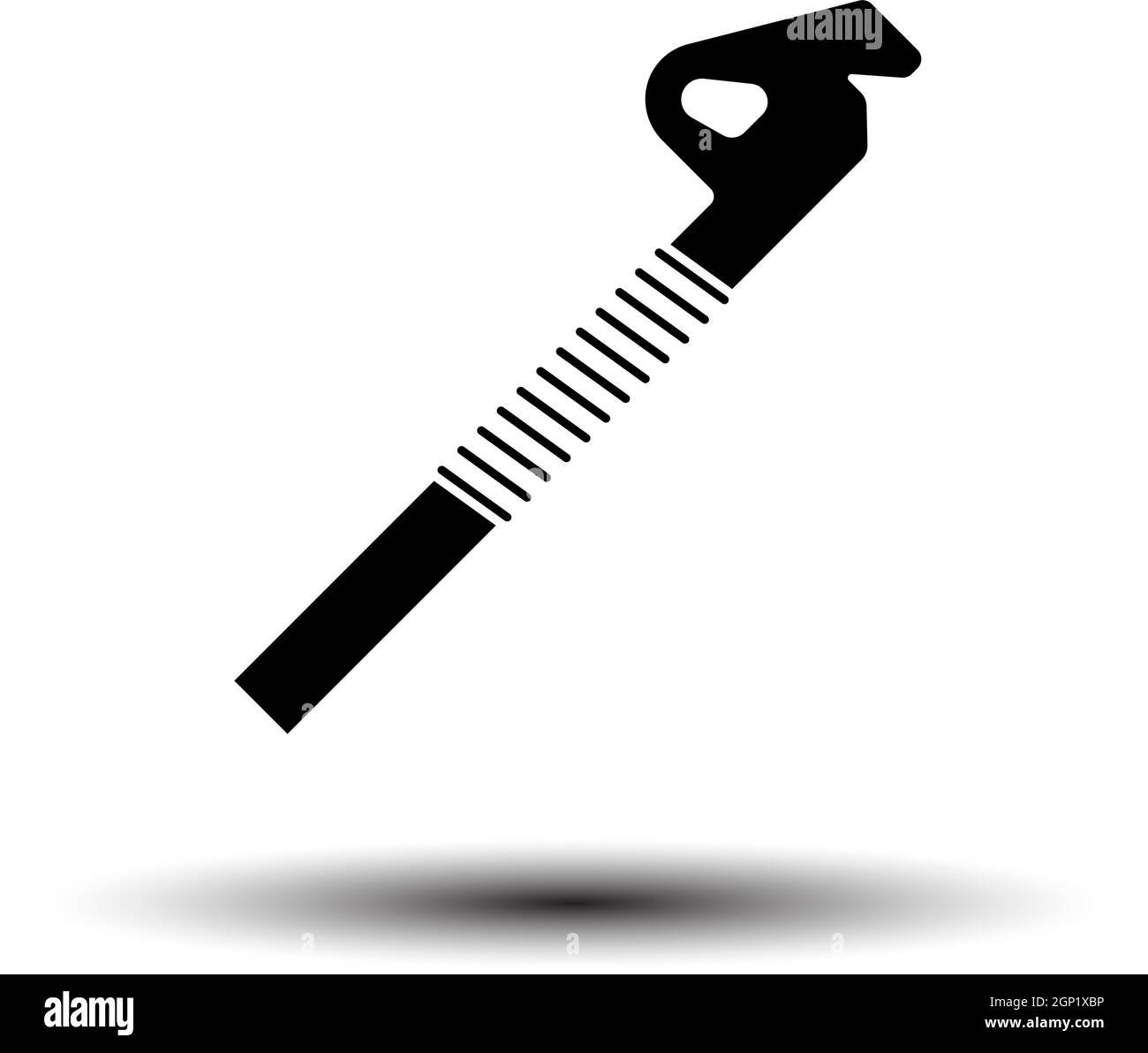 Alpinist Ice Screw Icon Stock Vector