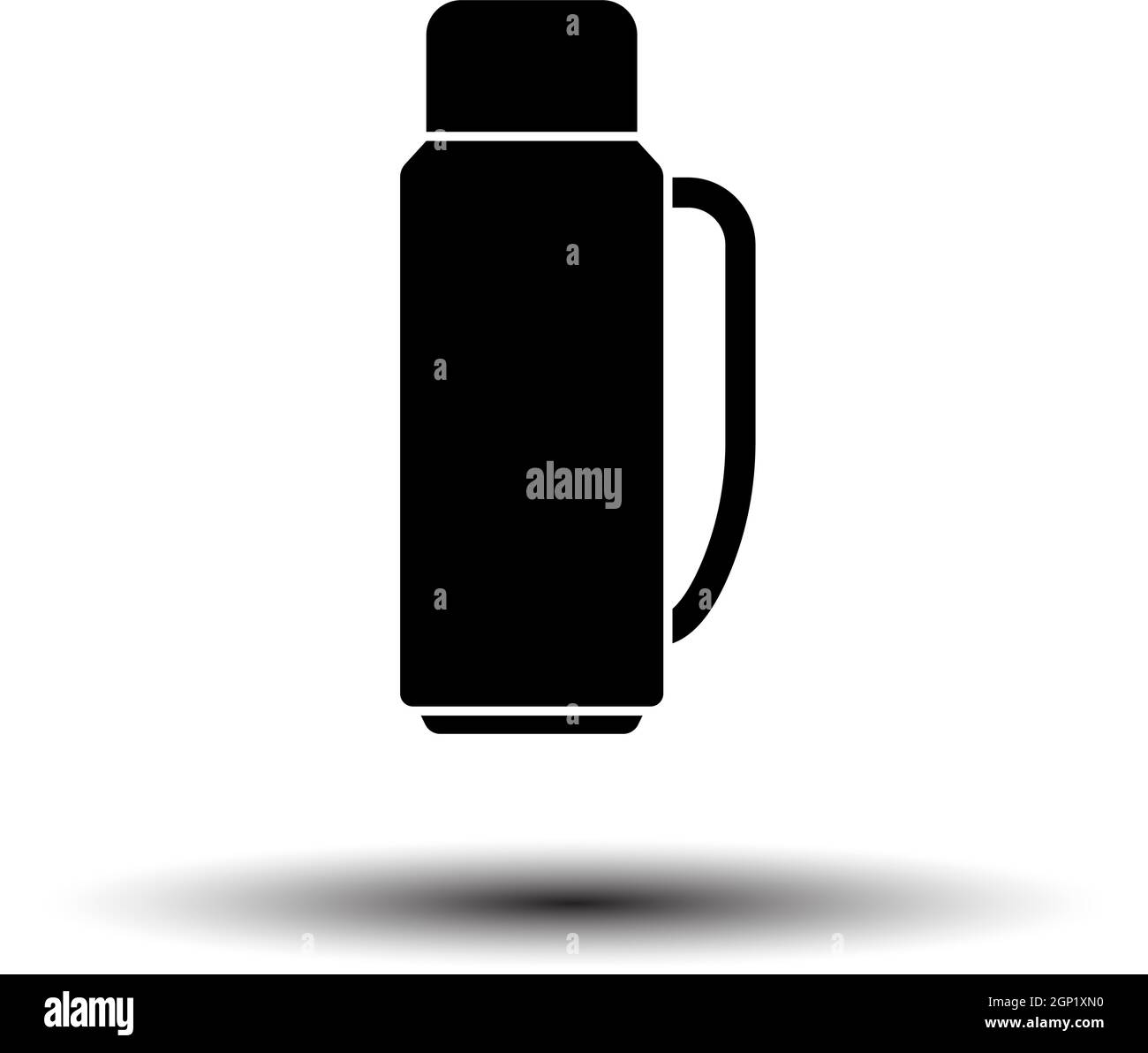 Alpinist Vacuum Flask Icon Stock Vector