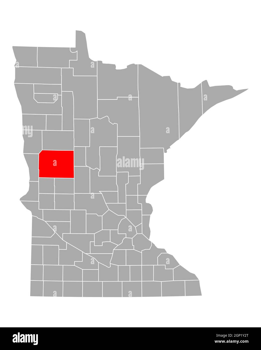 Map of Otter Tail in Minnesota Stock Photo Alamy