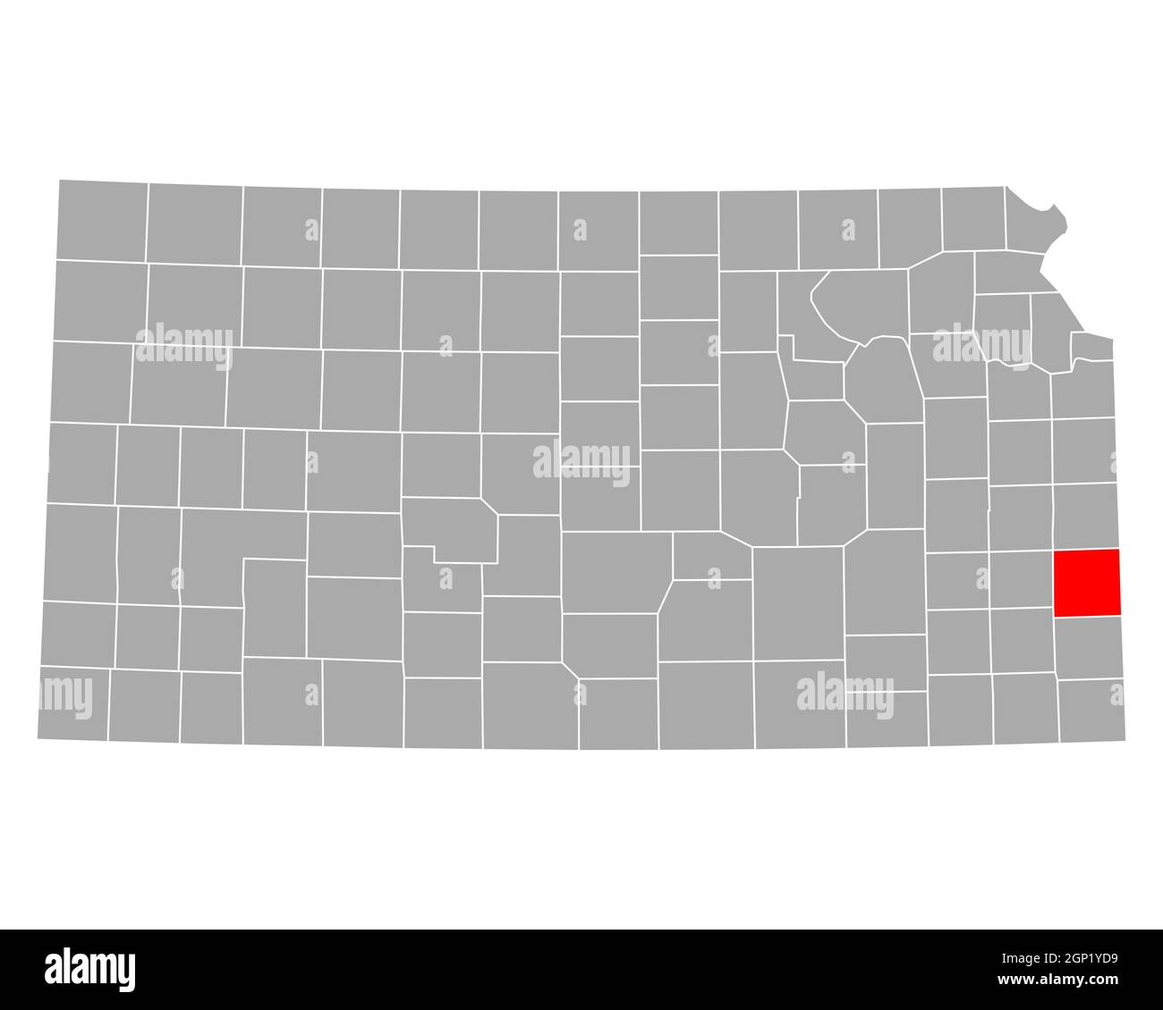 Bourbon county map hires stock photography and images Alamy