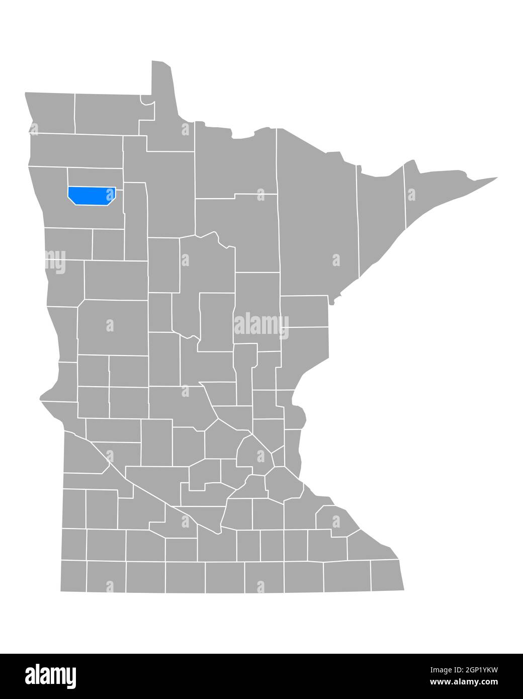 Map of Red Lake in Minnesota Stock Photo Alamy