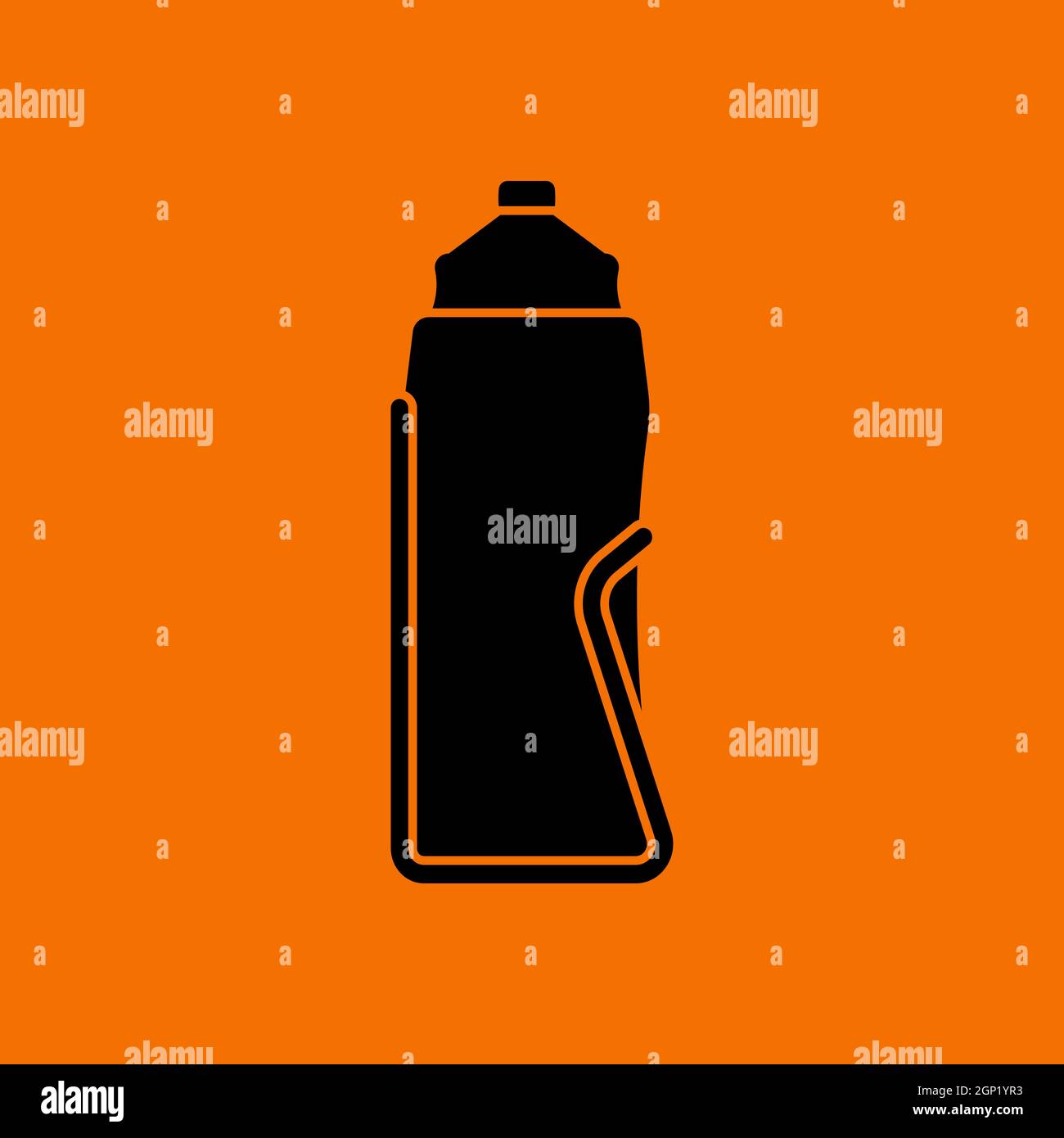 Bike Bottle Cages Icon Stock Vector