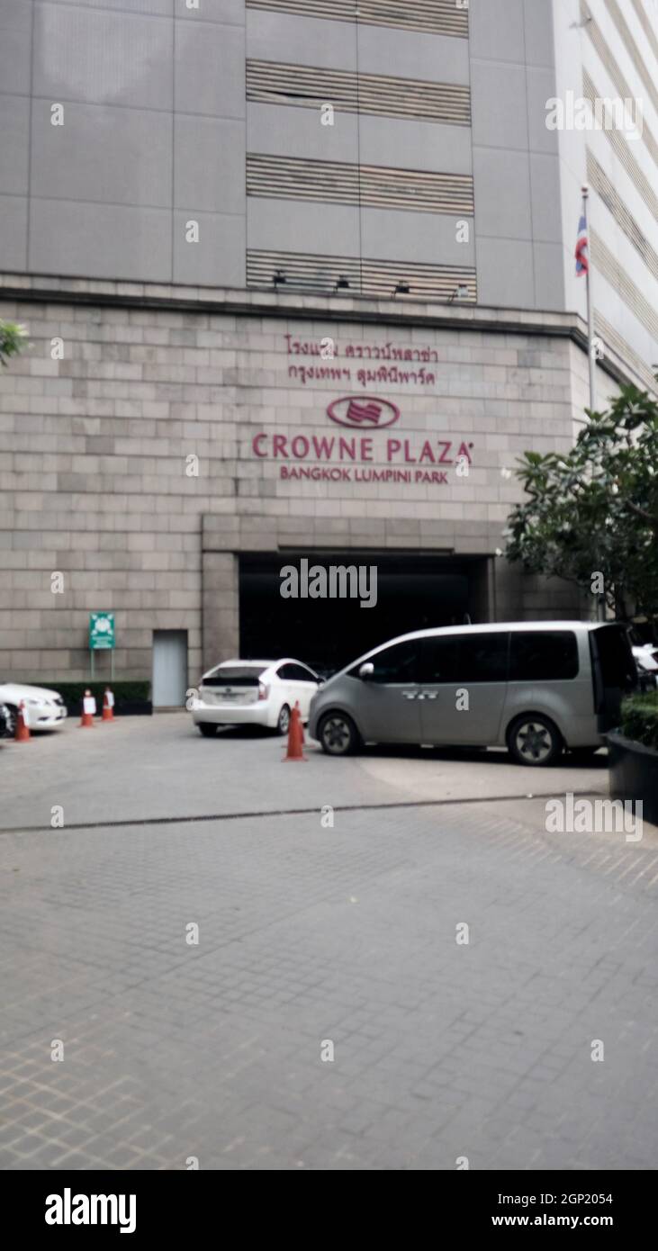 Crowne Plaza Hotel Bangkok Lumpini Park  Rama IV Road Stock Photo