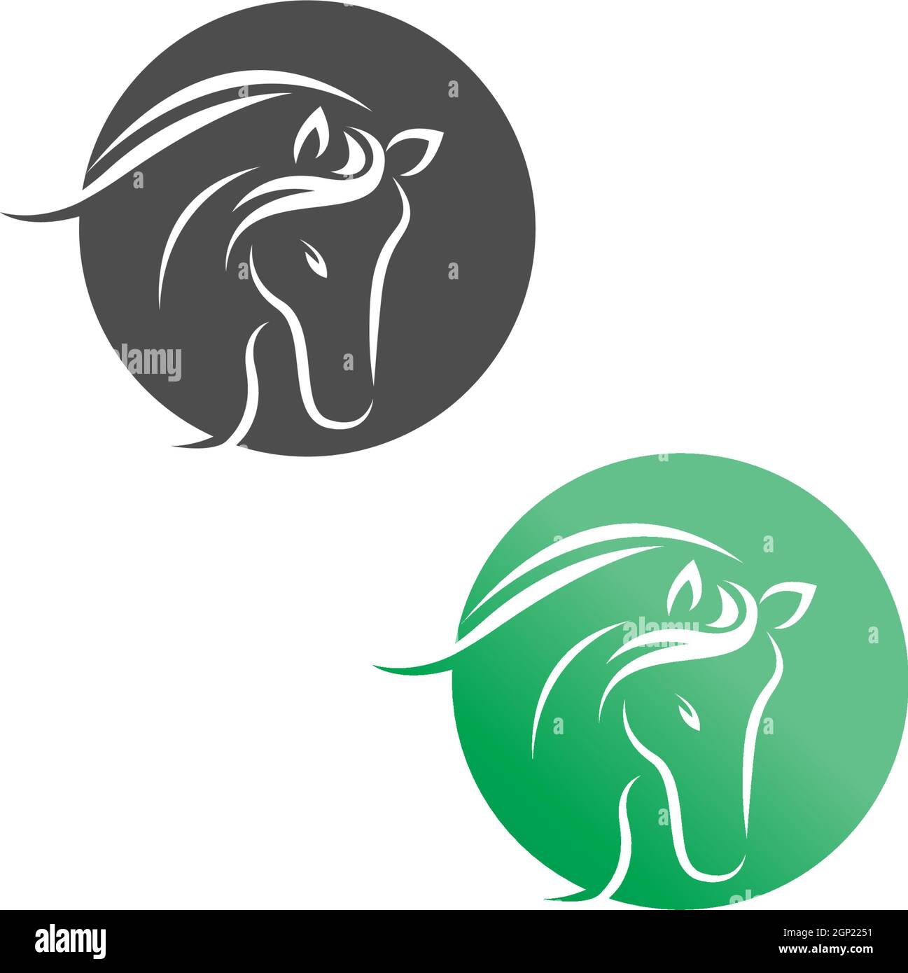 Horse logo icon design template vector Stock Vector