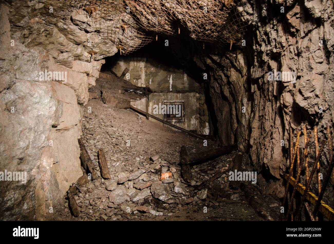 German Riese Project Sowie Mountains, Lower Silesia, Poland, October 18, 2014. In WWII the ...