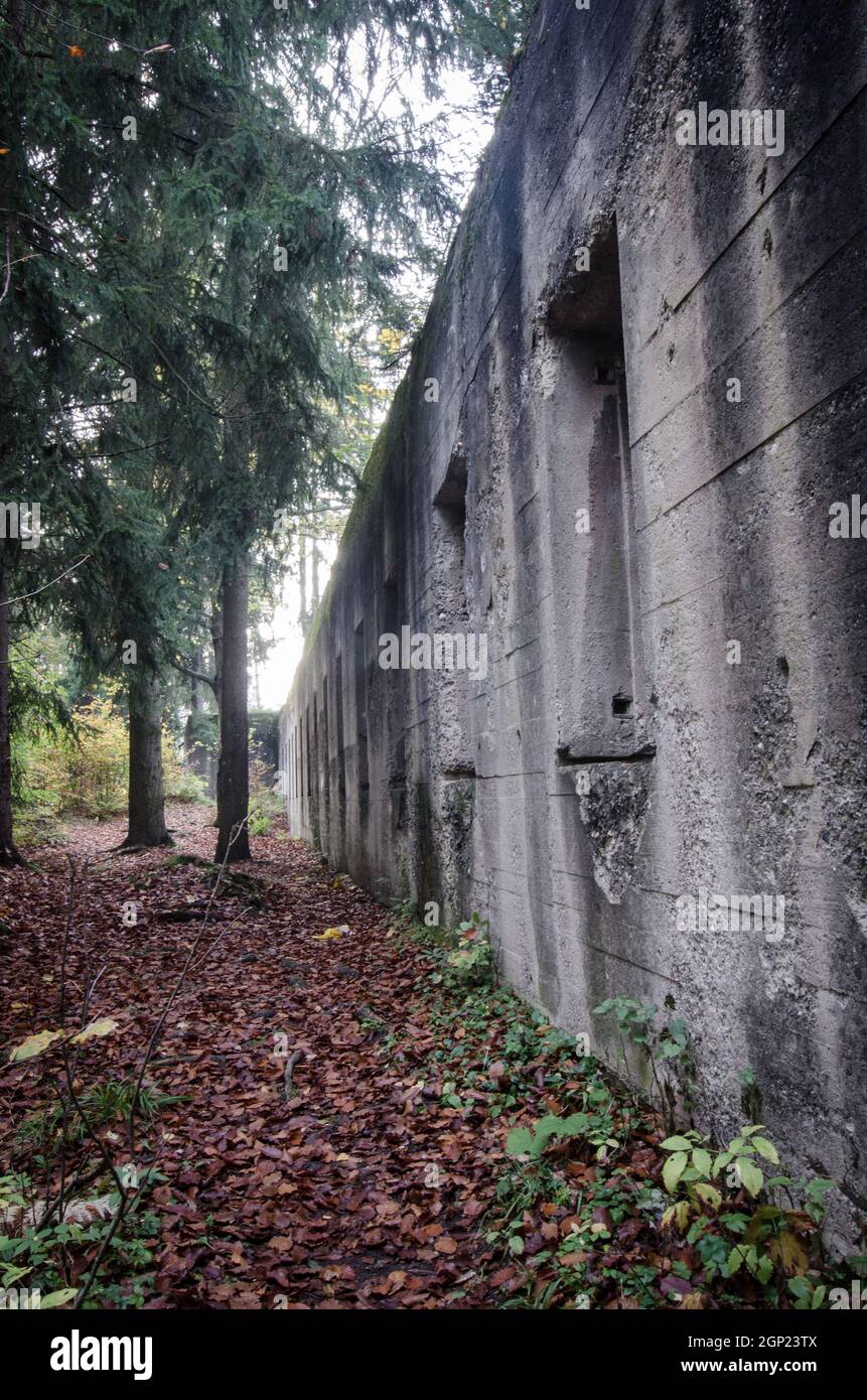 German Riese Project Sowie Mountains, Lower Silesia, Poland, October 18, 2014. In WWII the ...