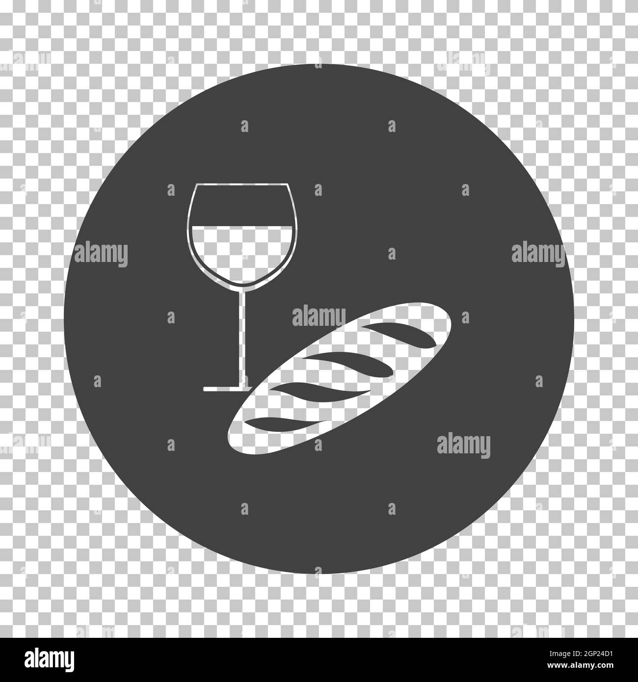 Easter Wine And Bread Icon Stock Vector Image & Art - Alamy