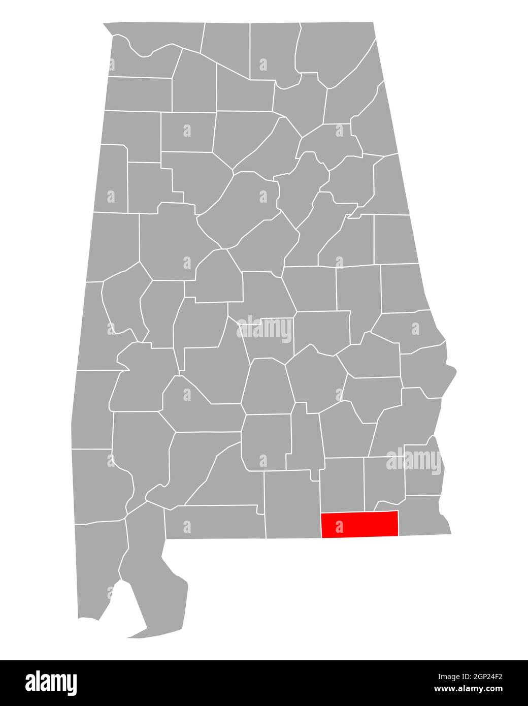 Map of Geneva in Alabama Stock Photo Alamy