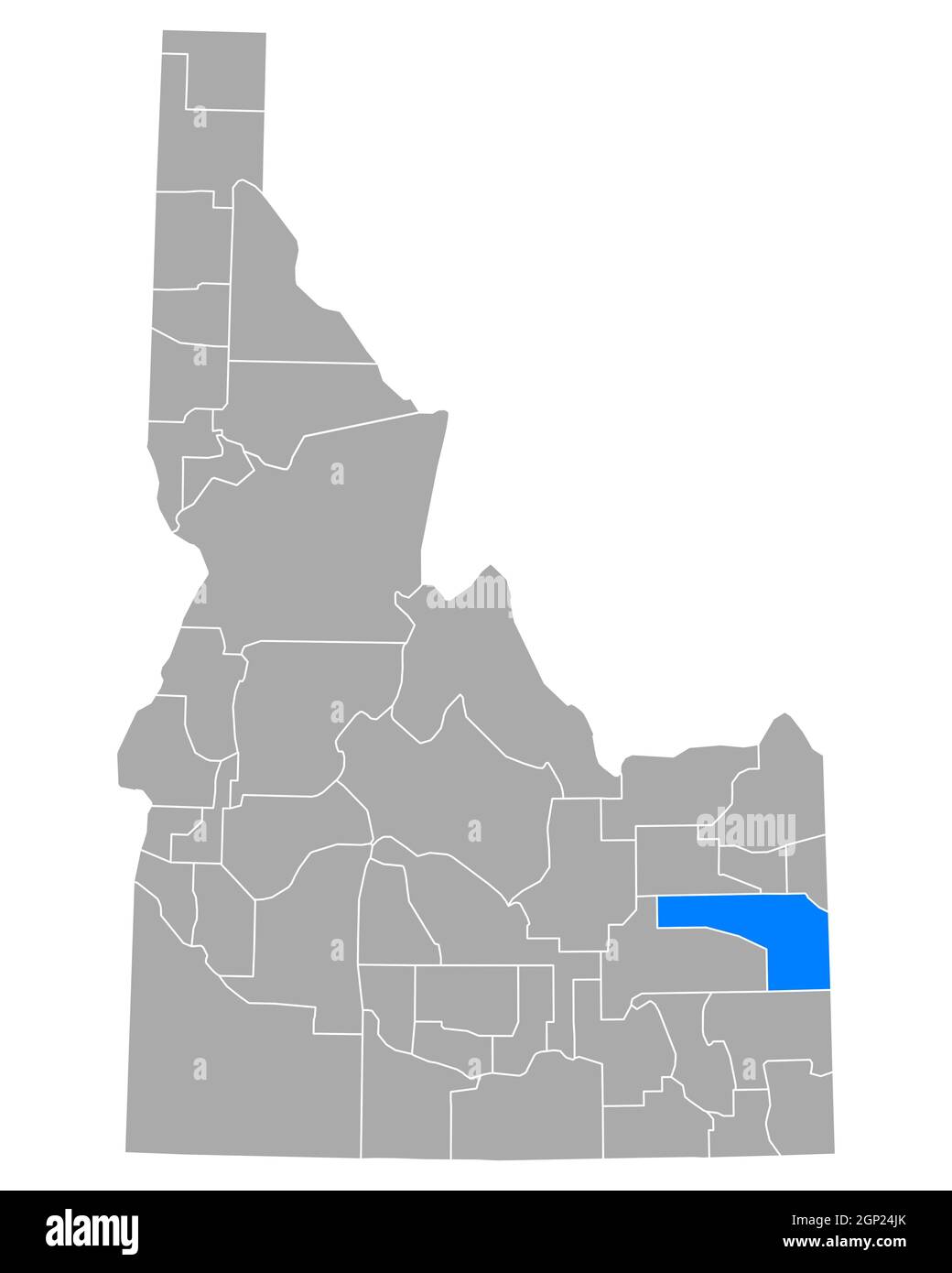 Map of Bonneville in Idaho Stock Photo Alamy