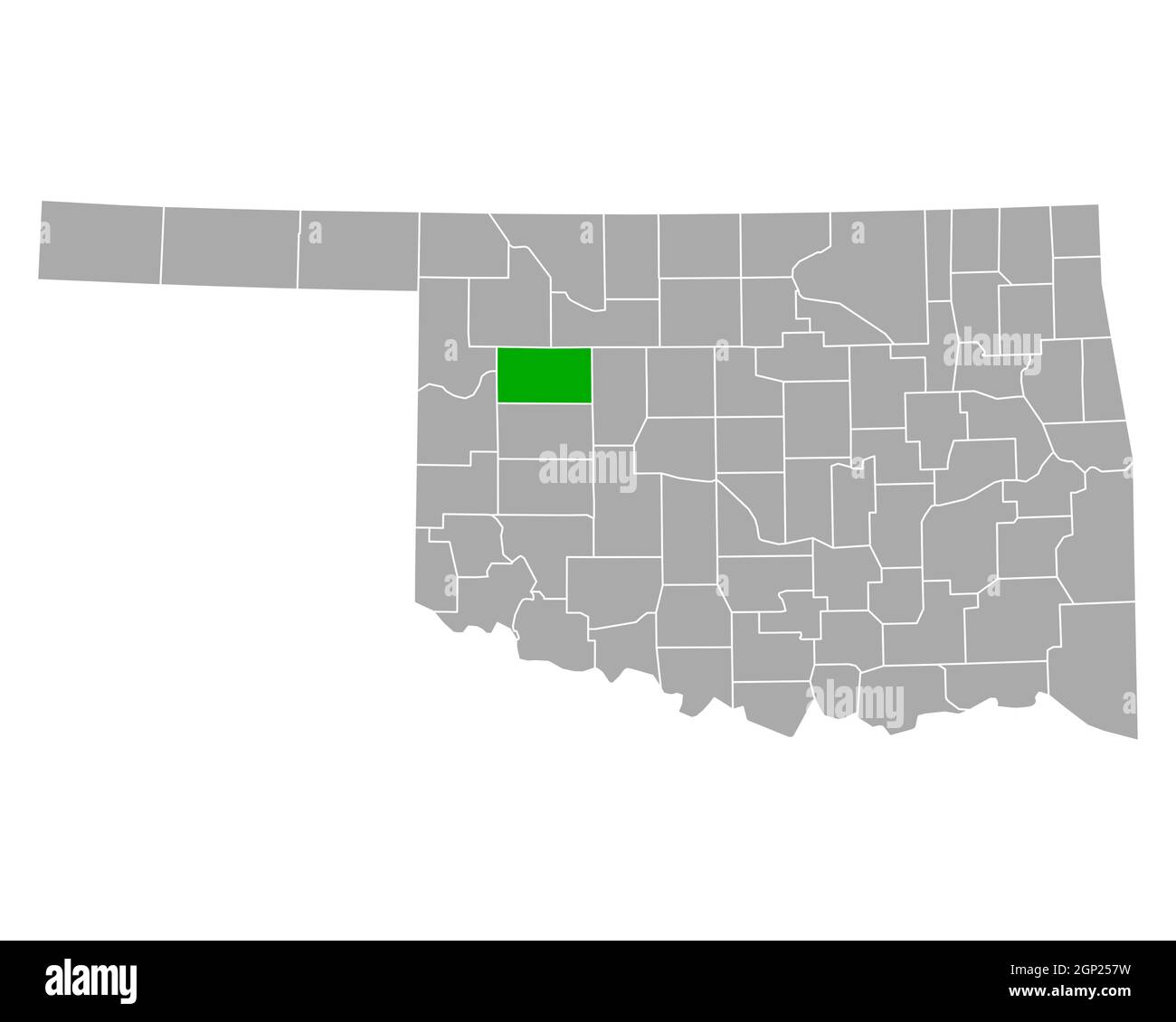 Map of Dewey in Oklahoma Stock Photo Alamy