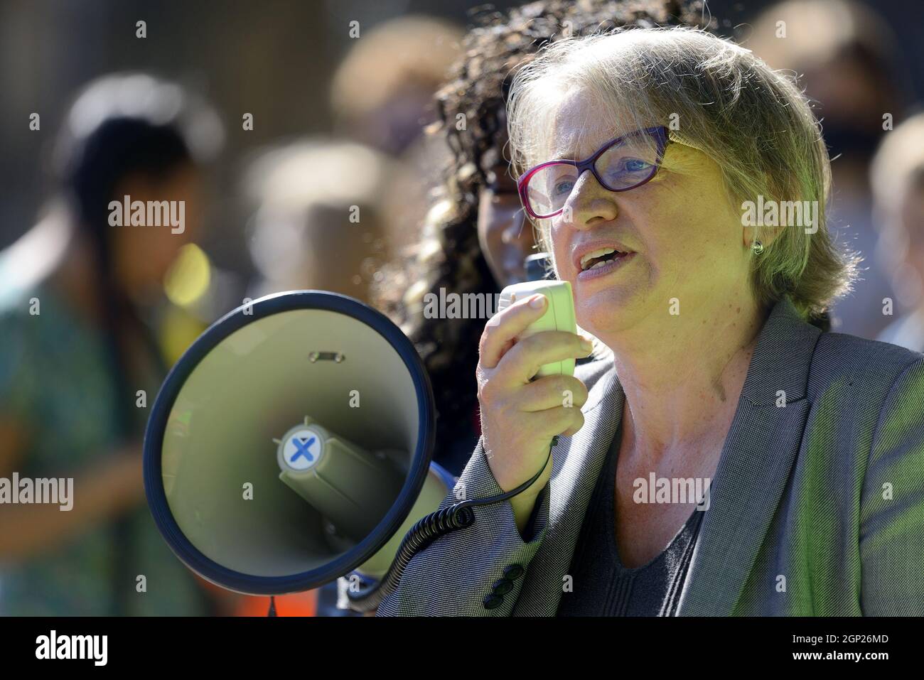Baroness Natalie Bennett, former leader of the Green Party of England ...