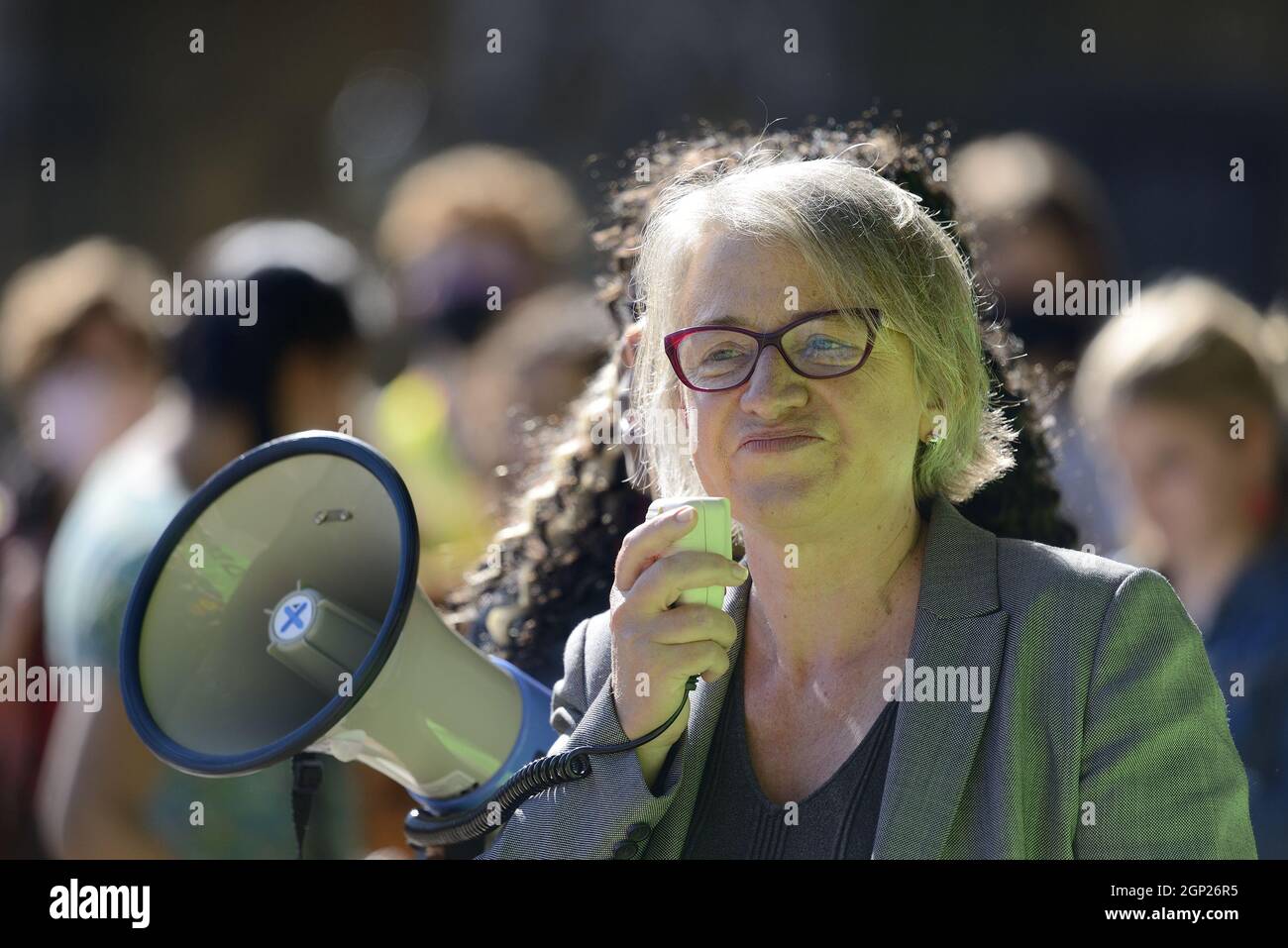 Baroness Natalie Bennett, former leader of the Green Party of England ...
