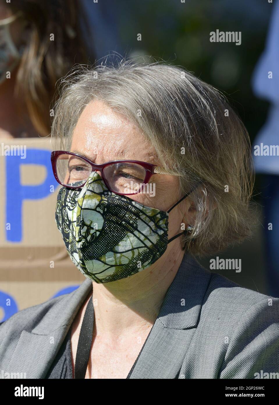 Baroness Natalie Bennett, former leader of the Green Party of England ...