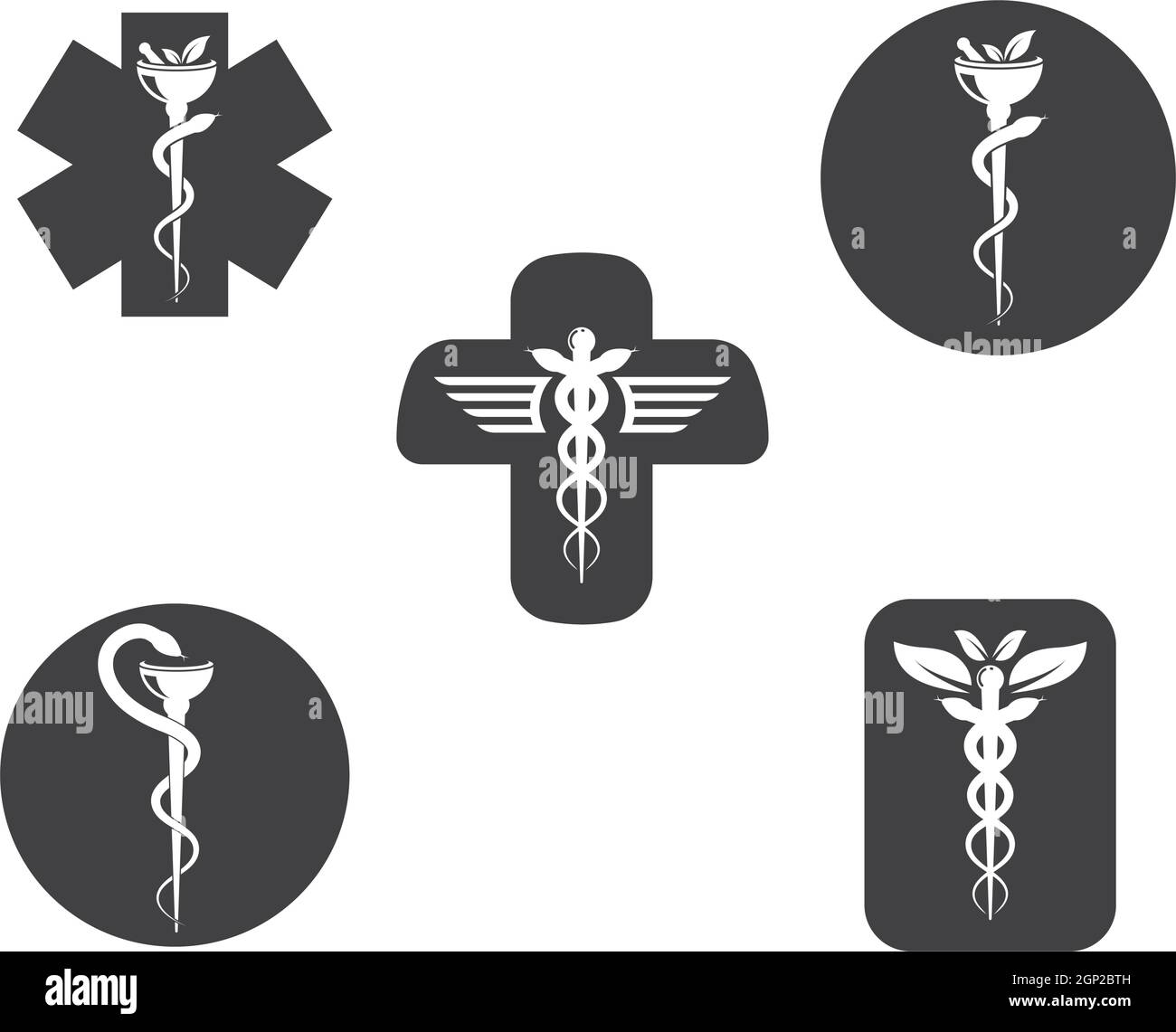 medical snake vector icon illustration Stock Vector