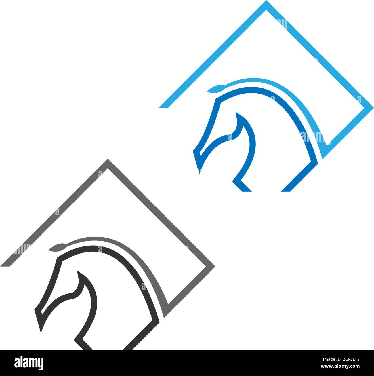Horse logo icon design template vector Stock Vector