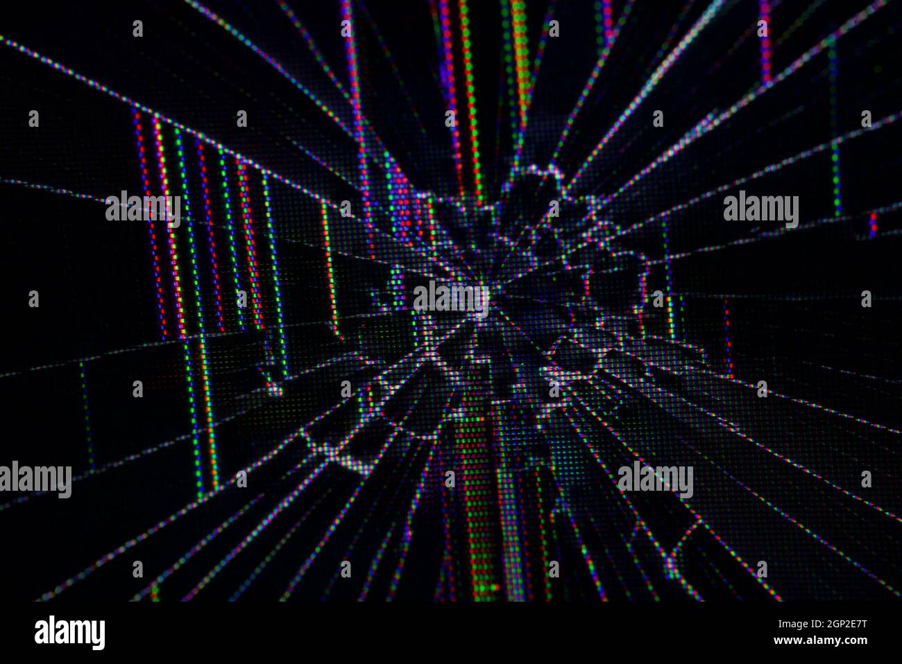 Close up photo of a smashed laptop screen, MacBook Pro Retina, with a