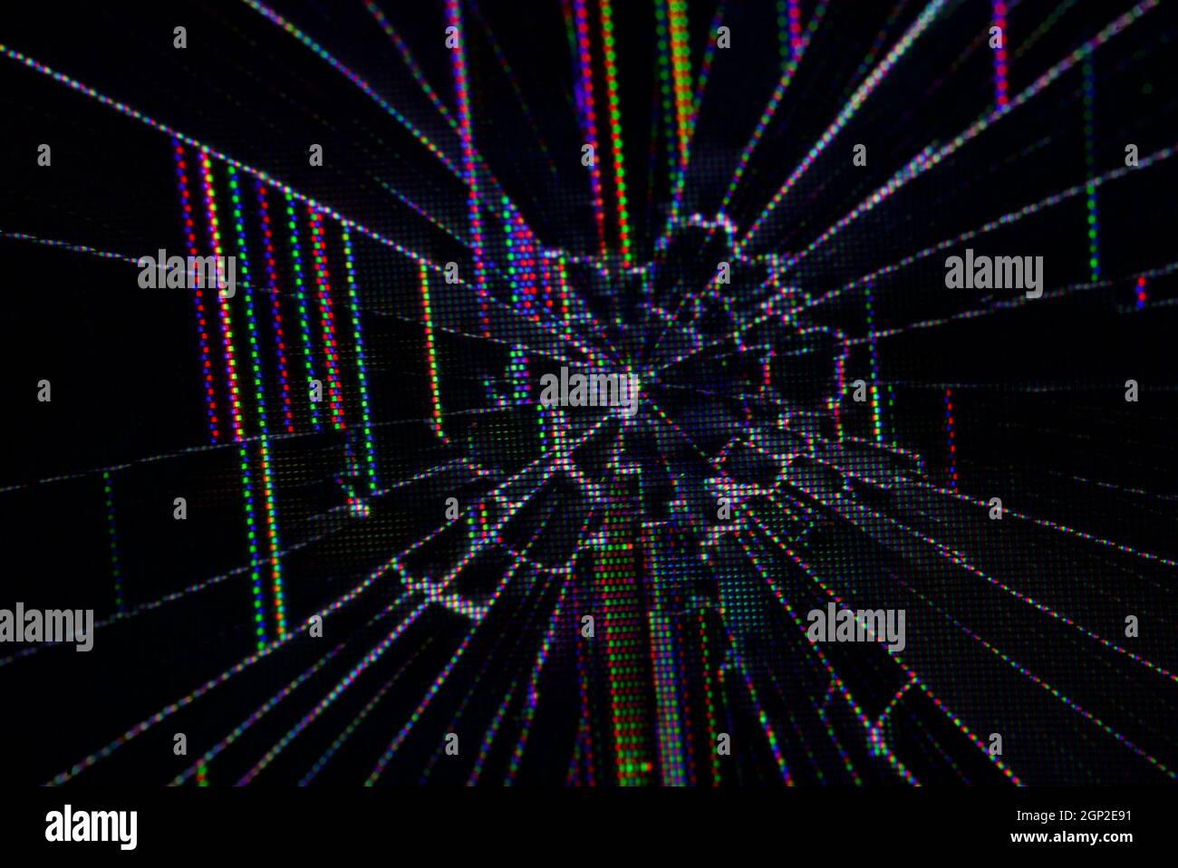 Close up photo of a smashed laptop screen, MacBook Pro Retina, with a