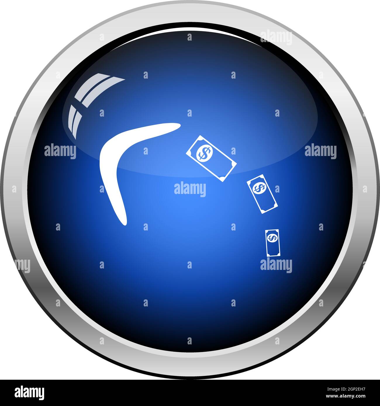 Cashback Boomerang Icon Stock Vector