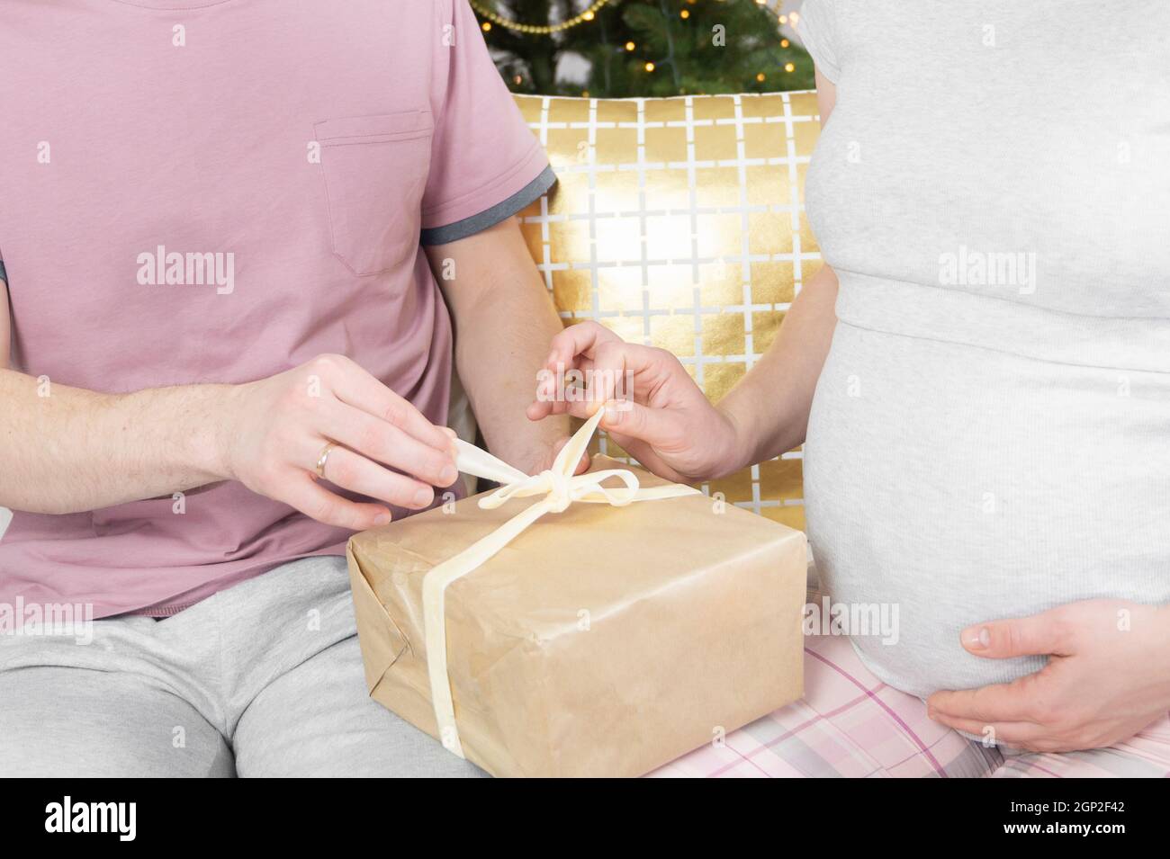 Present Side View Side view young family hi-res stock photography and images - Alamy